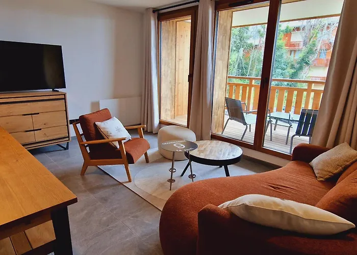 Superbe A Plagne Montalbert, Proche Des Pistes Avec Wifi Et Parking - Fr-1-755-18 * לה פלאנייה